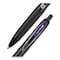Uni-Ball Gel Pen 207 Plus+, Retractable, Medium 0.7 mm, Inspirational Ink-Color Assortment, Black Barrel, 6PK 70491 - alternate 5